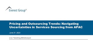 On-Demand Webinar: Navigating APAC: Pricing and Outsourcing Trends in Services Sourcing