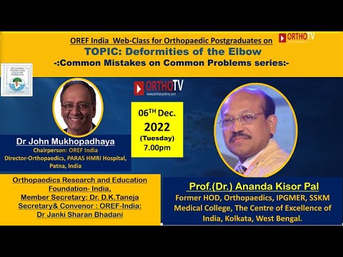 OREF Web-class for Orthopaedic Postgraduates Dr. Ananda Kisor Pal