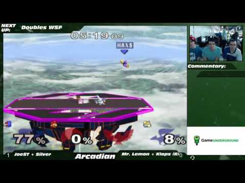 NE Melee Arcadian 2 Doubles WSF - Silver/JoeST (Blue) vs. Mr. Lemon/Klap$ (Red)