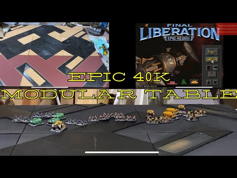 Epic 40K/Legion imperialis table: modular tiles, design and 3D printing (Adeptus Titanicus terrain)