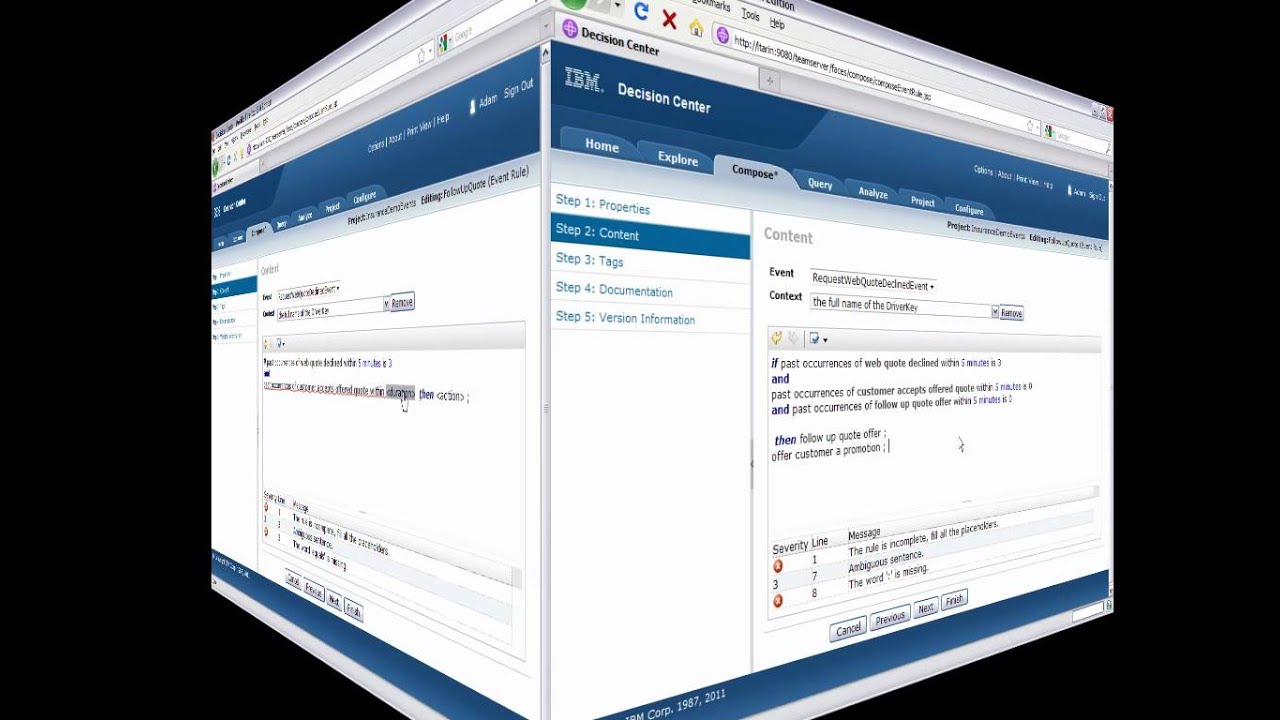 WebSphere Operational Decision Management Demo