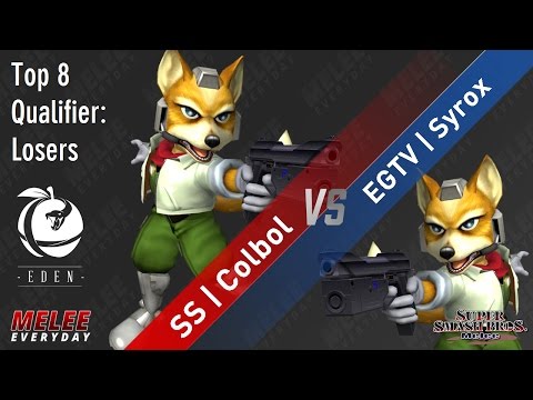 Eden - SS | Colbol (Fox) vs. EGTV | Syrox (Fox) - SSBM - Top 8 Qualifier, Losers