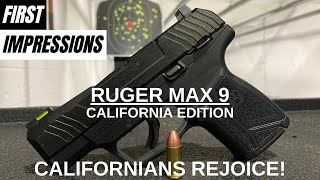 Ruger Max 9 - The New Kid On The Block For California