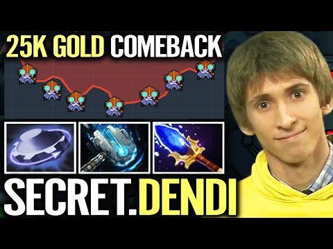 Secret Team New Member: DENDI Epic Tinker Comeback Imba Micro Skill Most Pro Dota 2 Gameplay