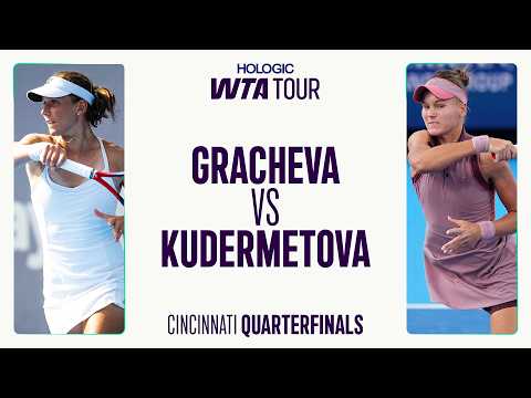 Varvara Gracheva vs. Veronika Kudermetova | 2025 Cincinnati Quarterfinals | WTA Match Highlights