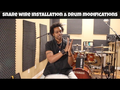 'ASK BEATDOWN' Drummer Q&A - Snare Wire Installation And Drum Modification