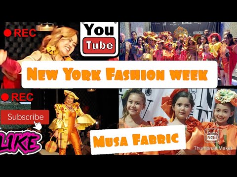New York  Fashion week/ Musa Fabric" Model's "@indayfamilyvlog