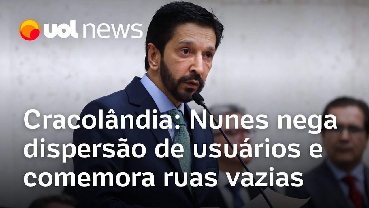 Nunes nega dispersão de usuários na cracolândia e comemora ruas vazias no centro de São Paulo
