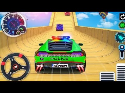 US Police Car Driving Stunts Racing 2023-Impossible Ramp Car Simulator 3D-Anroid gameply #3
