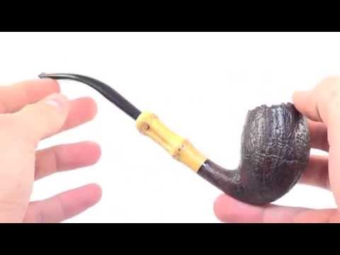 Tsuge Of Tokyo Half Bent Smoking Pipe W/ Bamboo Shank From PIPELIST.COM