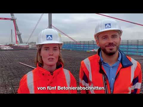 Balanceakt über dem Rhein