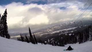 preview picture of video 'Skiing Fernie - Boomerang Ridge Run -  24th December 2013 10'