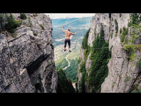 Free-Solo Slacklining (500 ft. high) The Slacklife Series Ep.2