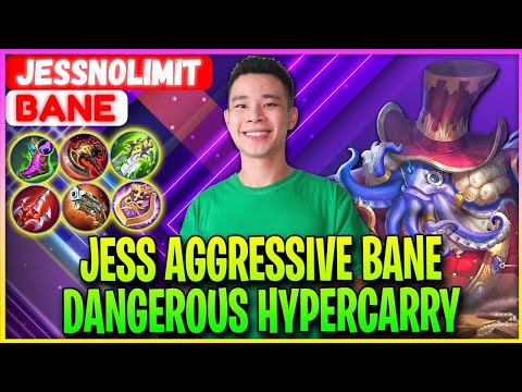 Jess Aggressive Bane Dangerous HyperCarry - JessNoLimit Bane - Mobile Legends#bane#jessnolimit