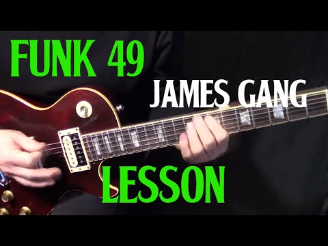 how to play "Funk #49" on guitar by The James Gang Joe Walsh - rhythm guitar lesson