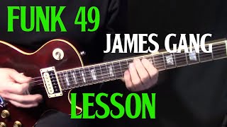 how to play &quot;Funk #49&quot; on guitar by The James Gang Joe Walsh - rhythm guitar lesson