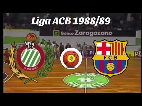 "Magia Huesca vs Barcelona" 26° Jornada Liga ACB 1988/89 (12 de Marzo, 1989) en español 