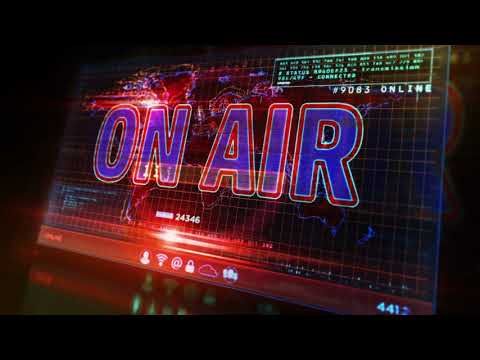 video animation on air broadcast on display screen