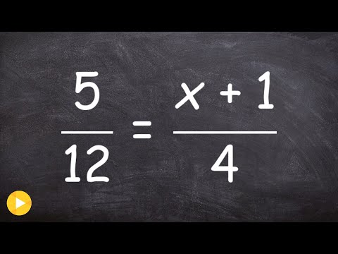 Solving a proportion with a binomial Video