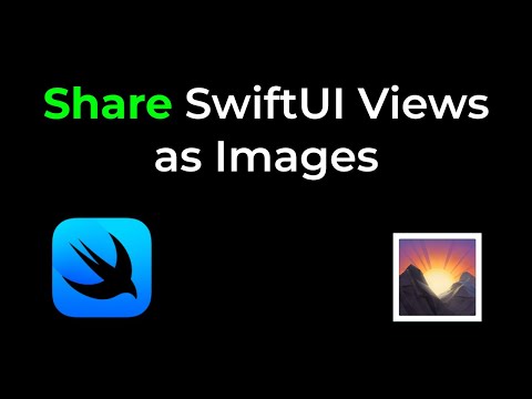 Share SwiftUI Views as Images with ImageRenderer & ShareLink