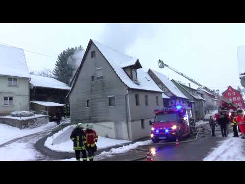 Scheune in Epfenbach brennt vollständig aus