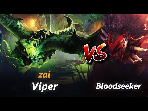 zai mid Viper vs Bloodseeker | First 10 minutes