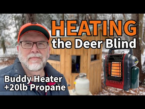 How to Install a Mr. Heater Buddy in a Hunting Blind | Hose + 20lb Propane Tank Setup