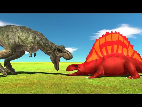 BUCK T-REX vs FANG DIMETRODON (Animal Revolt Battle Simulator)