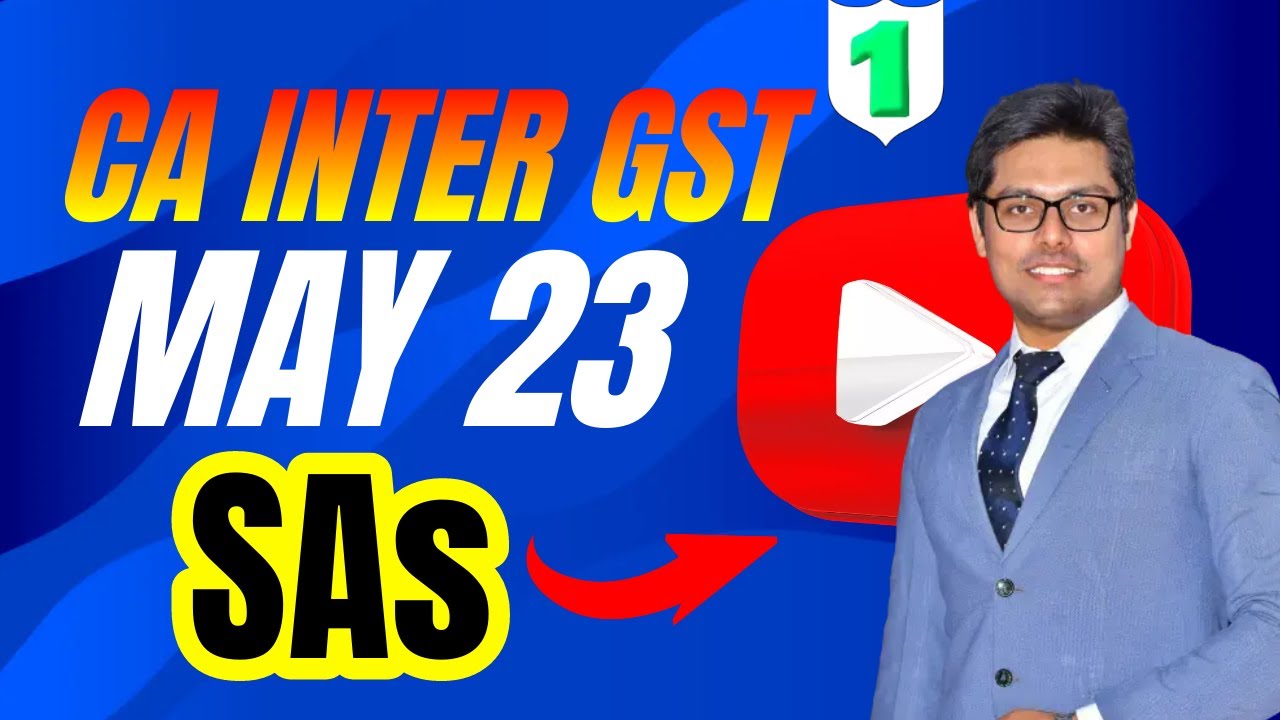 CA INTER GST MAY 23 - SUGGESTED ANSWERS & PAPER REVIEW LECTURE & PDF (PART 1)
