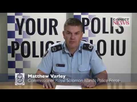 Royal Solomon Islands Police - Mr. Mathew Varley Address Solomon Islands April Riot(2019) Video