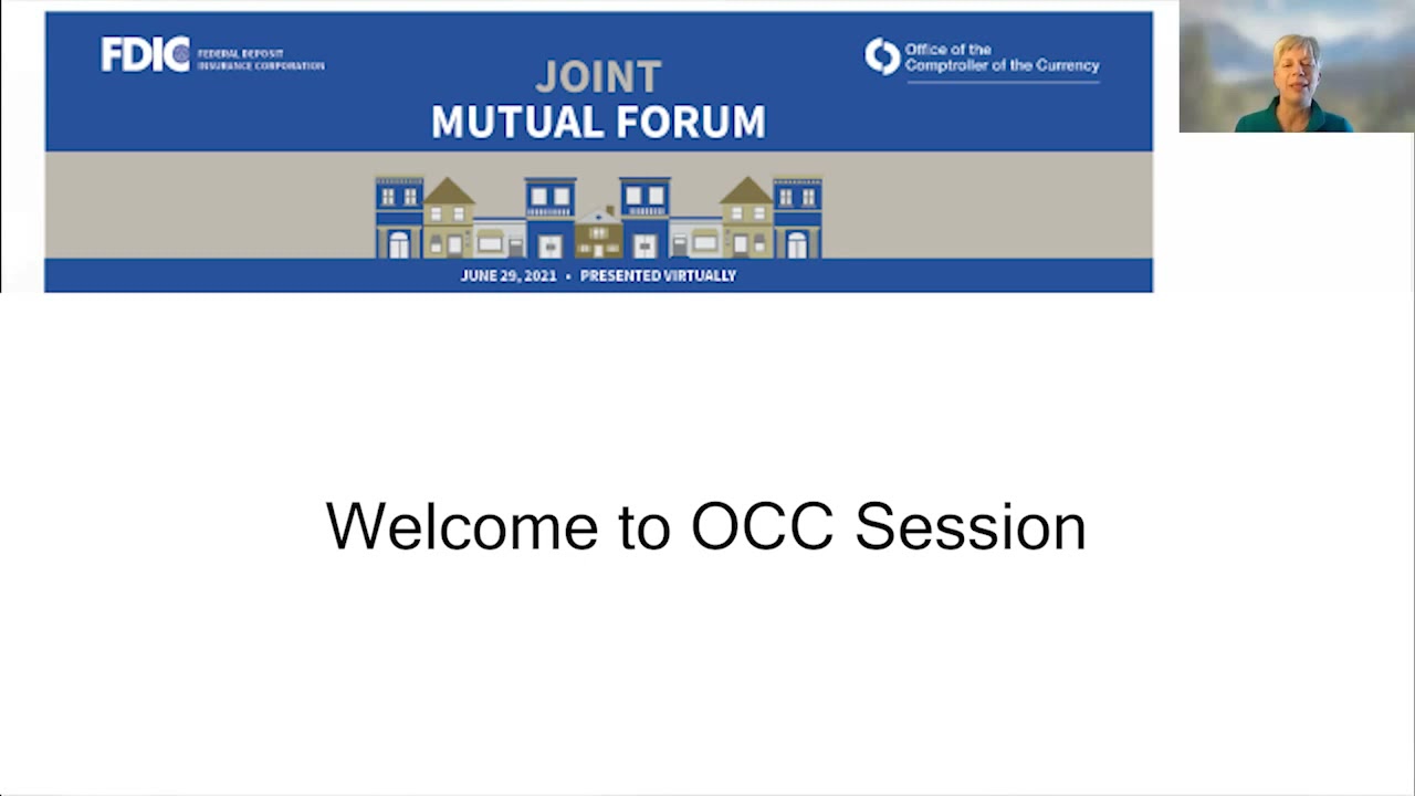 2021 Joint Mutual Forum:  Agency Specific Session with the OCC