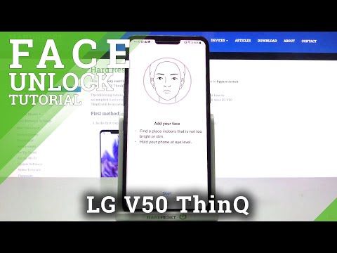 How to Set Up Face Unlock in LG V50 ThinQ – Face Recognition
