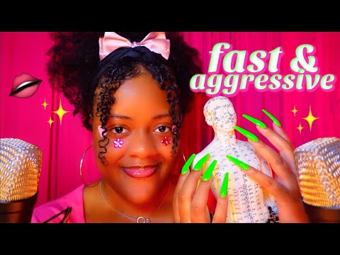 ASMR | Fast & Aggressive Mouth Sounds & Tapping at 100% Sensitivity 🤤 (SO GOOD!!!)