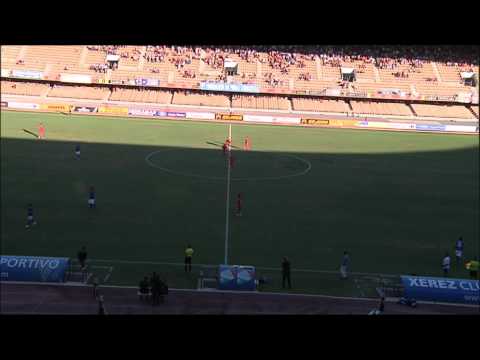 Gol de Álvaro Rey (2-0) en el Xerez - CD Numancia Jornada 5