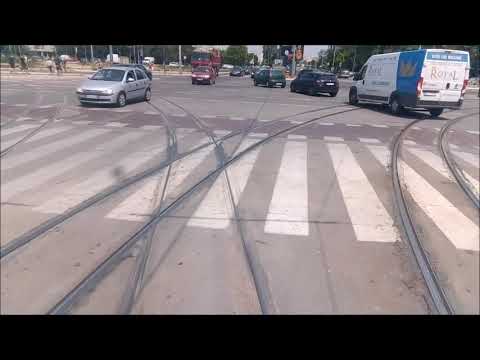 Linija 13 (preko mosta na Adi) Novi Beograd/Blok 45 - Banovo brdo Beograd time lapse