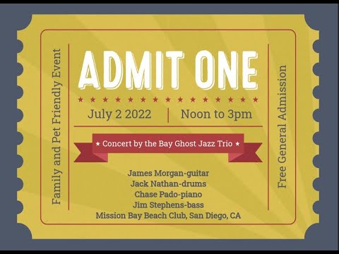 Ghost Jazz Trio-Performing the Original Song The Signs Ahead from the On the Level Album 7-2-2022