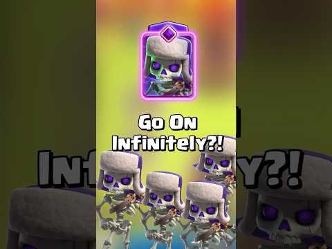 No Princess tower Will Elite Skeleton Evolution go on infinitely? #shorts #clashroyale