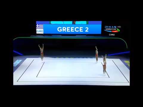 GREECE 2  - JUNIORS TRIO Aerobic Gymnastics European Championships 2019