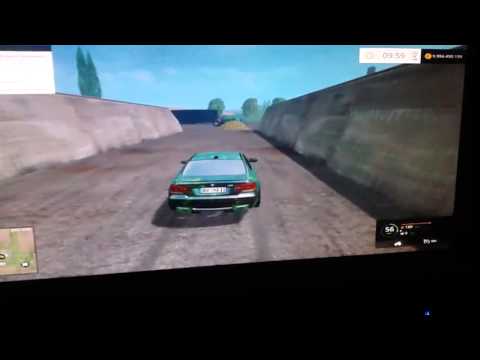 Small jump with my BMW in farming Simulator 15
