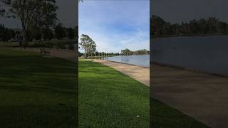 Walking through Queen Victoria Lake in Shepparton #australia #rasatayang #victoria #lakeview #lake