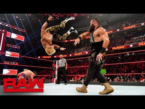 Braun Strowman vs. "Colin Jost" & "Michael Che" - 1-on-2 Handicap Match: Raw, April 1, 2019