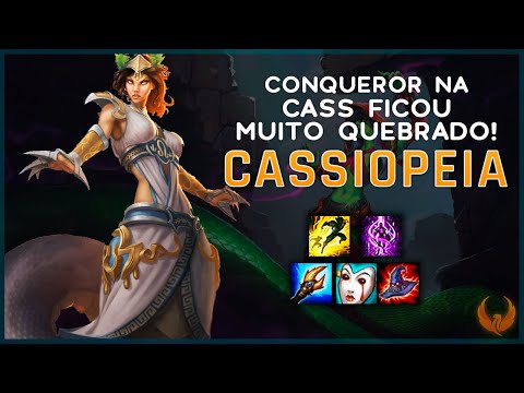 CONQUEROR NA CASS FICOU MUITO QUEBRADO - CASSIOPEIA MID GAMEPLAY [PT-BR]