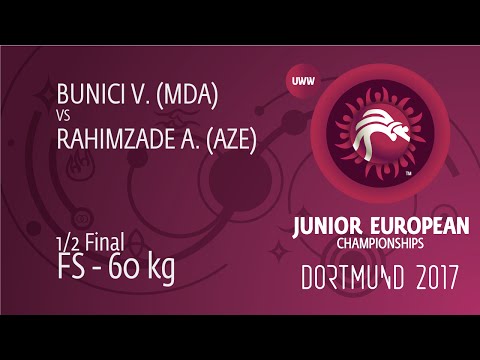 1/2 FS - 60 kg: A. RAHIMZADE (AZE) df. V. BUNICI (MDA) by TF, 16-4