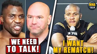 Dana White MISSES UFC 270 presser &amp; SNUBS Francis Ngannou,Francis REACTS,Gane on his 1st careerloss