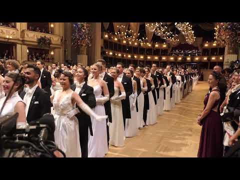 Wiener Opernball 2025, Aufstellung – Balleröffnung - Balleröffnungswalzer