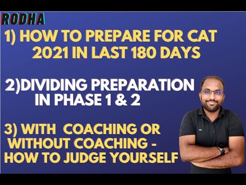 CAT PREPARATION STRATEGY IN LAST 180 DAYS II  CAT PREPARATION 2021 I BEST STRATEGY FOR CAT 2021