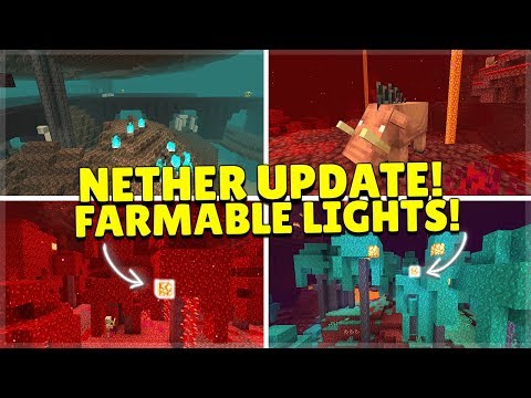 ECKOSOLDIER - Farmable Light Source! - Nether trees & Biomes Explained (Minecraft Nether Update 1.16)