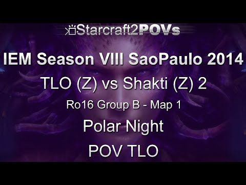 SC2 HotS - IEM VIII SaoPaulo 2014 - TLO vs Shakti 2 - Group B - Map 1 - Polar Night - TLO