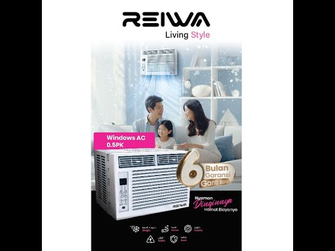 Reiwa AC Window Air Conditioner 0.5 PK Pendingin Ruangan CW-0501RA