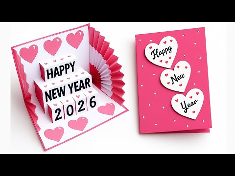DIY New Year 2026 Pop-Up Card 🎉 Easy & Beautiful Handmade Greeting Card Idea